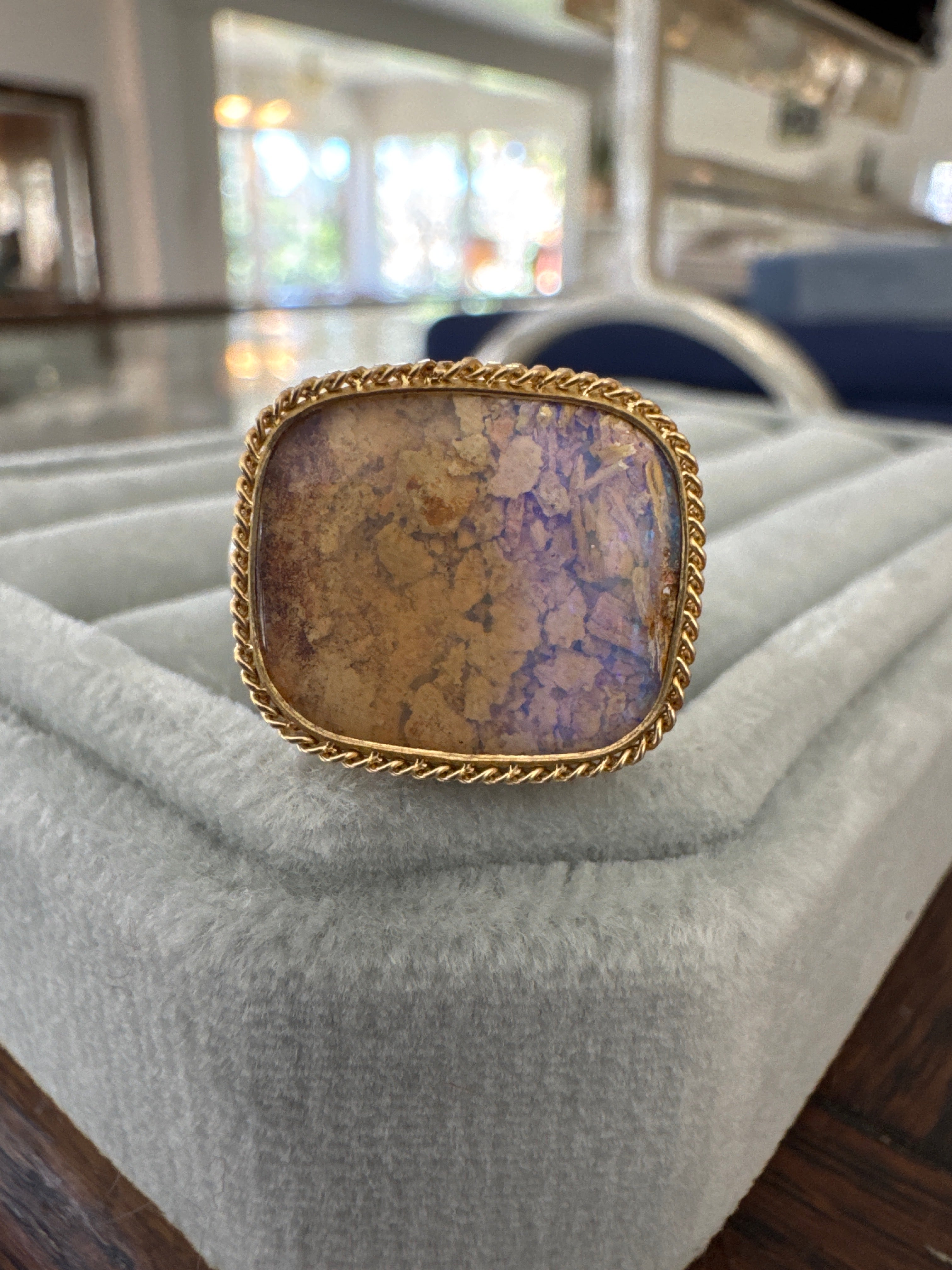 Amali opal ring 4.86 ctw
