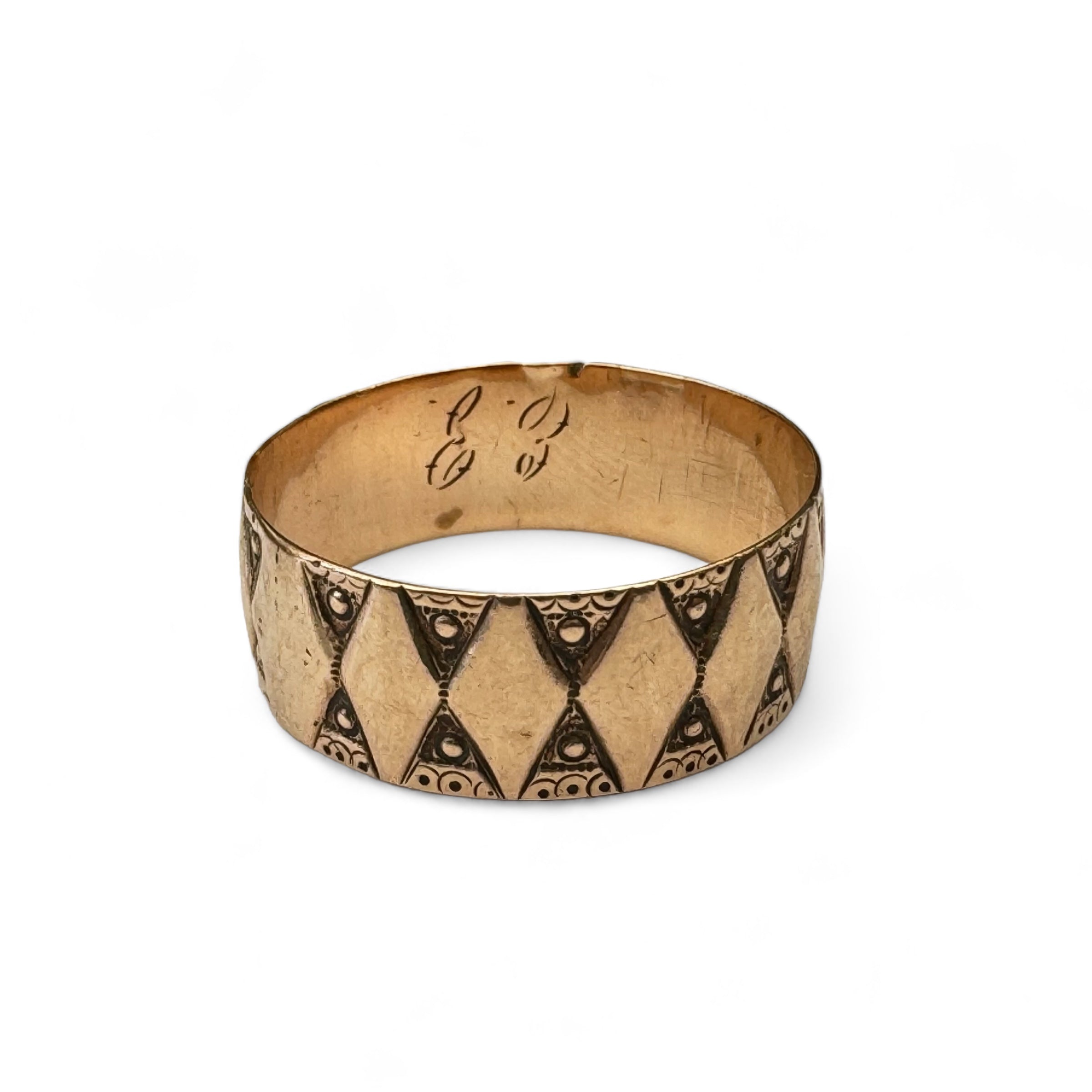 Victorian Rose Gold Cigar Band