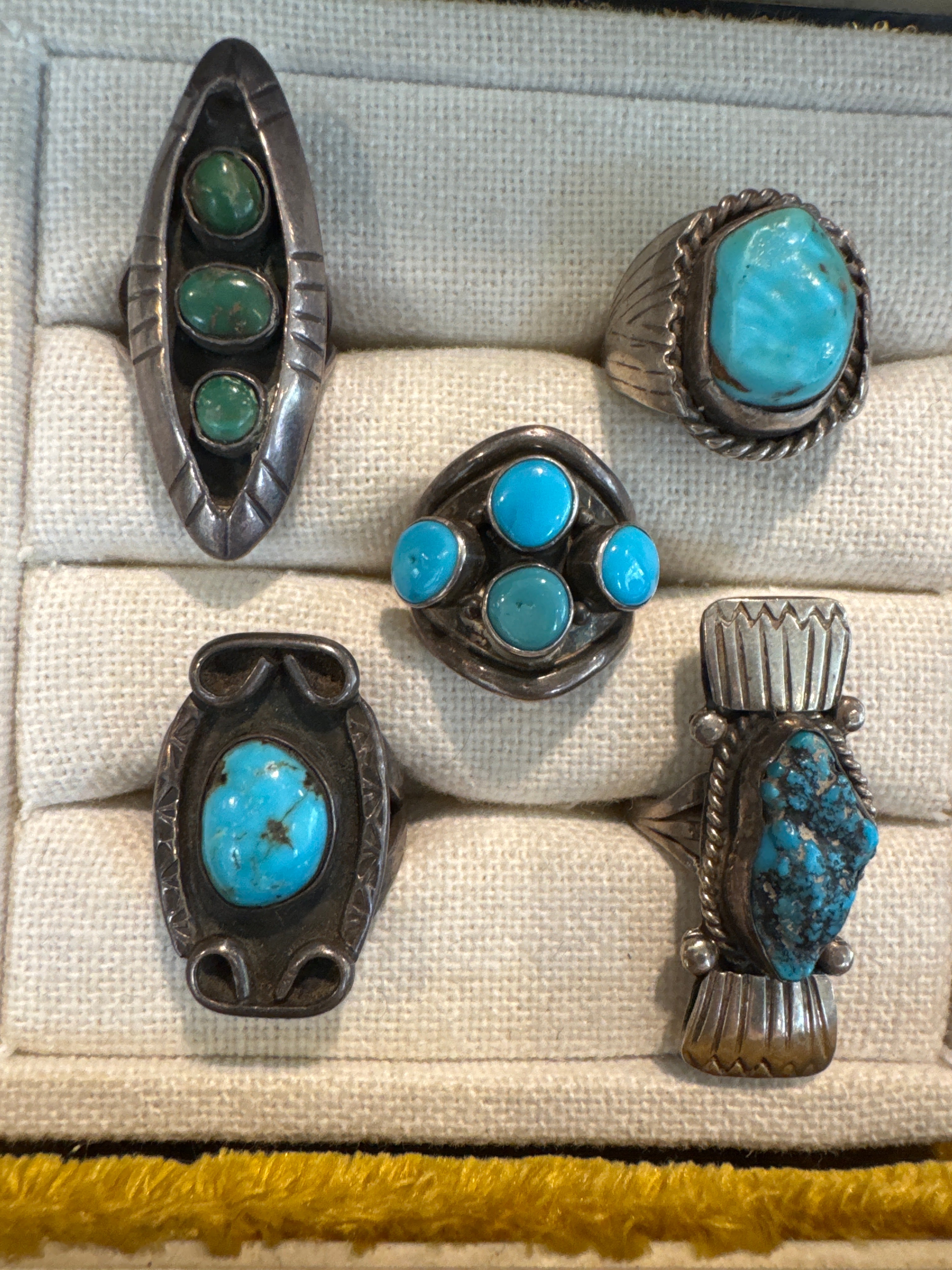 Native American turquoise rings