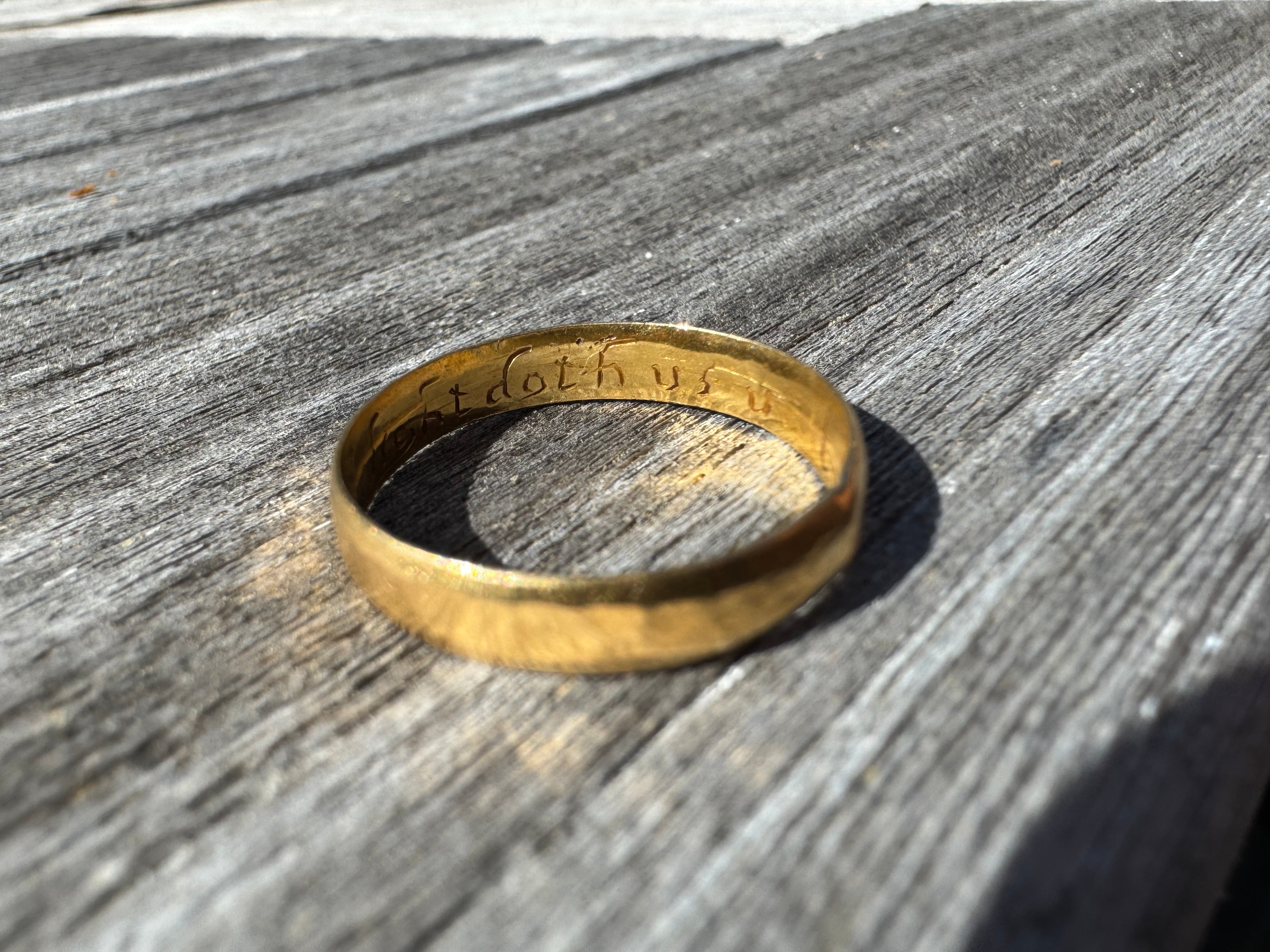 22k posy ring c.1650