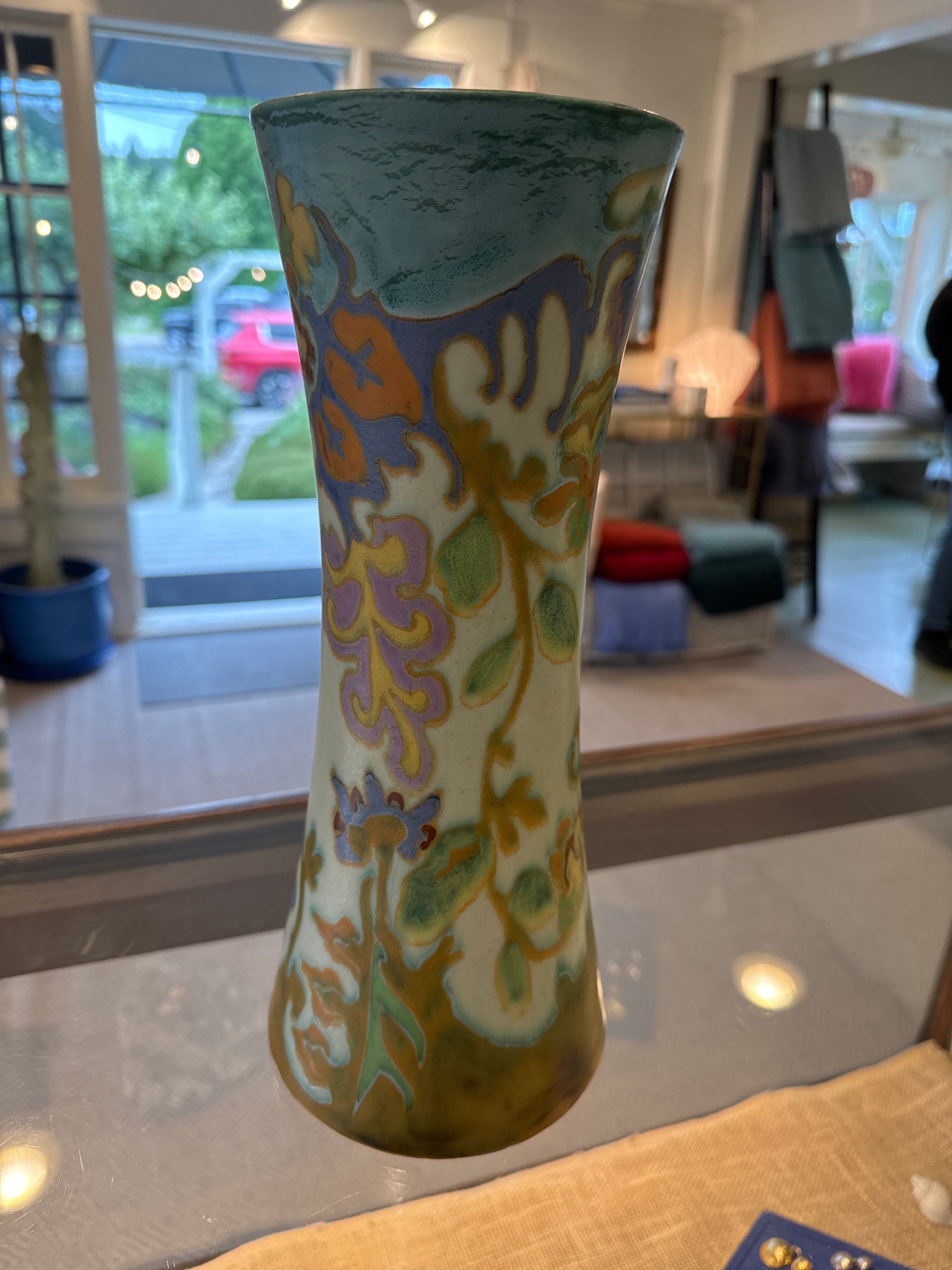 Hand painted vase