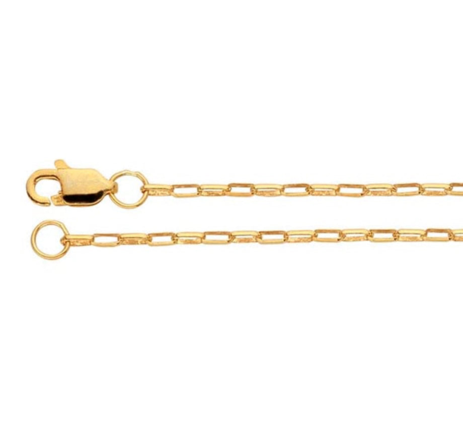 1.3mm gold filled Rolo chain