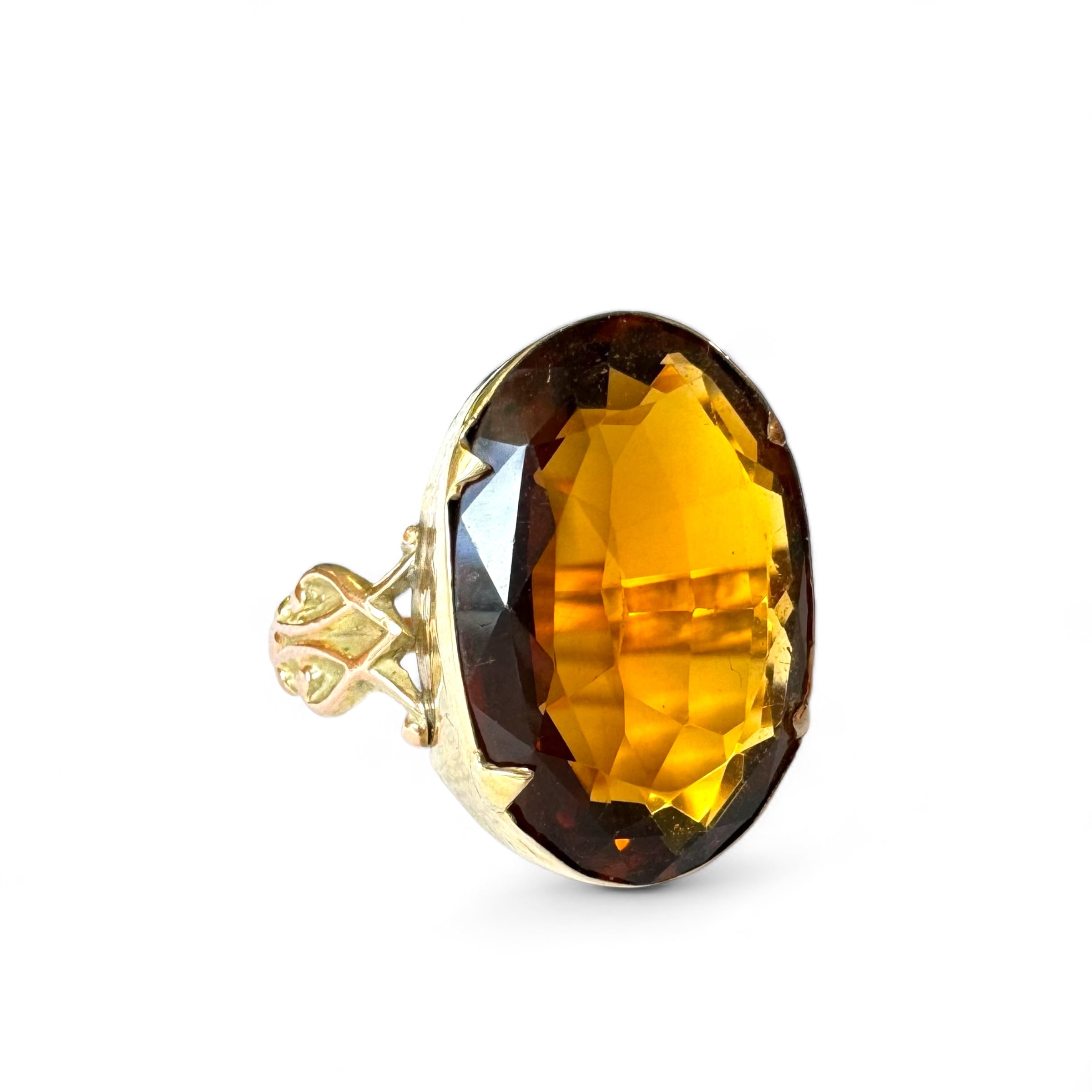 Whiskey Citrine Ring