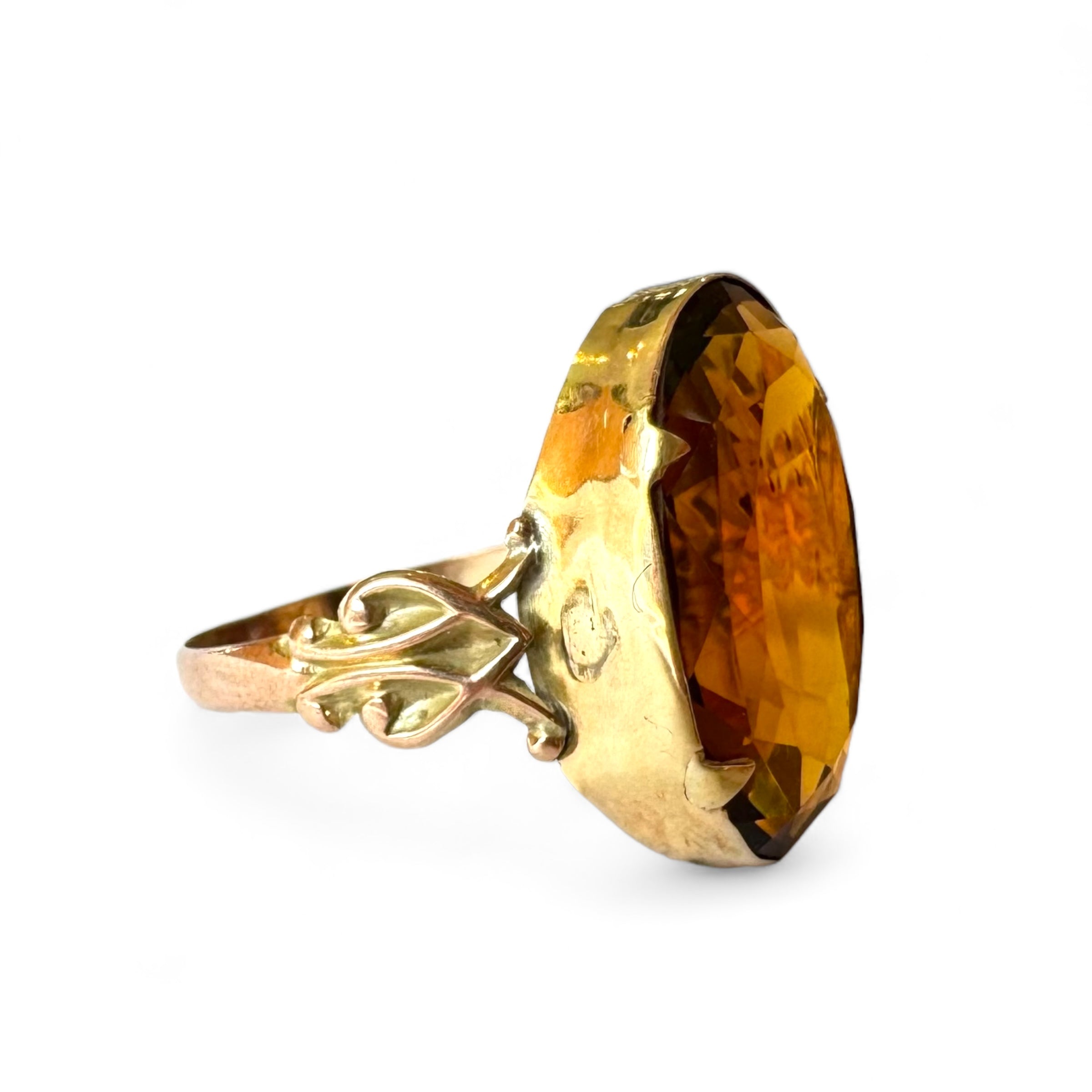 Whiskey Citrine Ring
