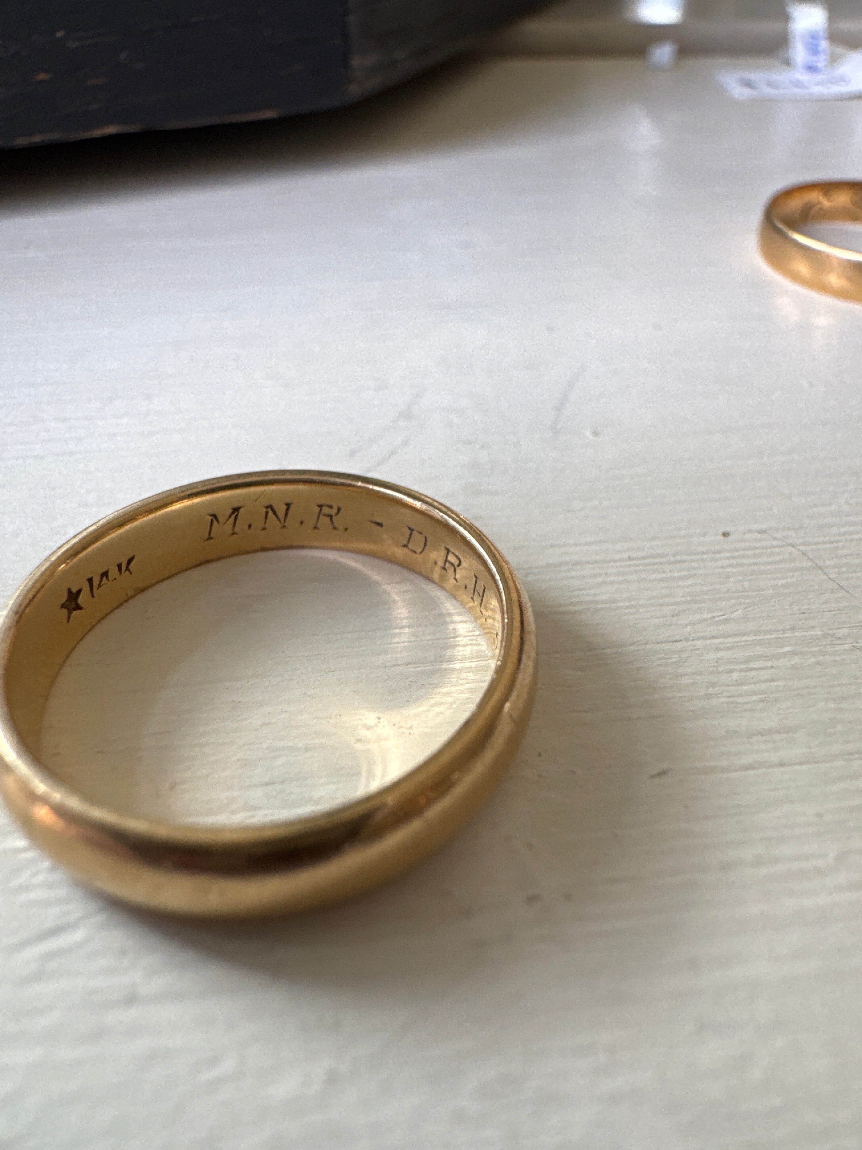 14k gold band ‘mnt-drh 1951 46213