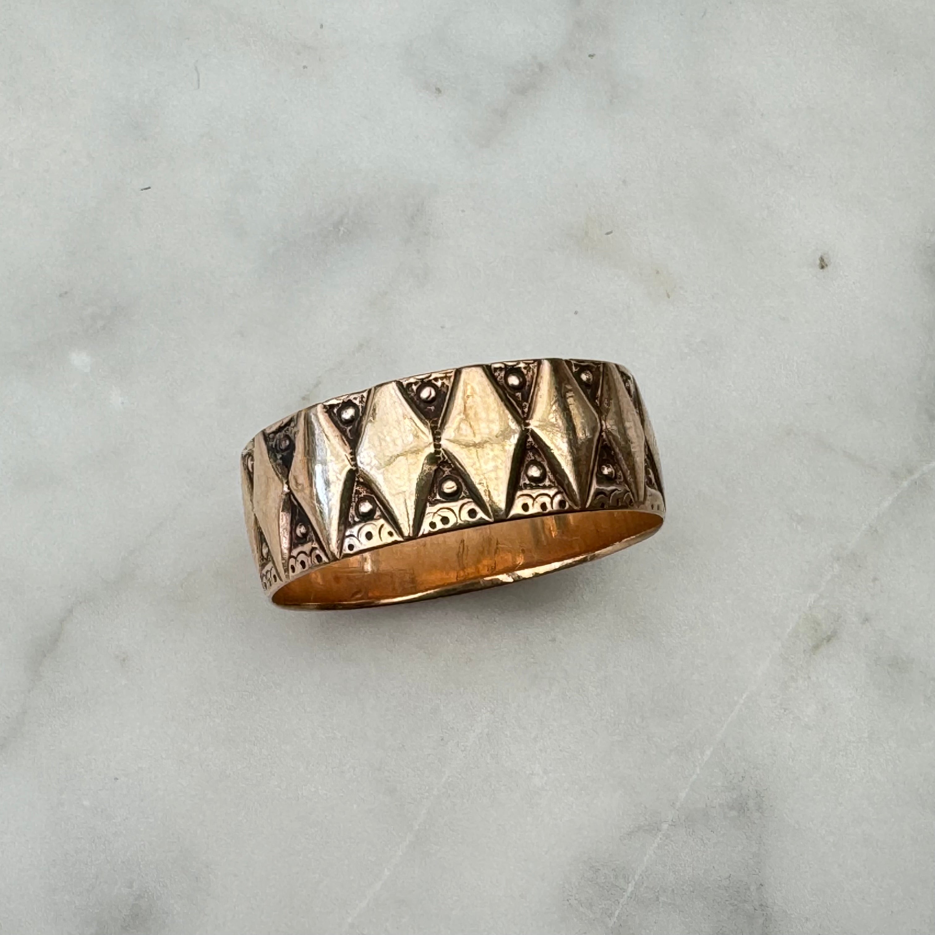 Victorian Rose Gold Cigar Band