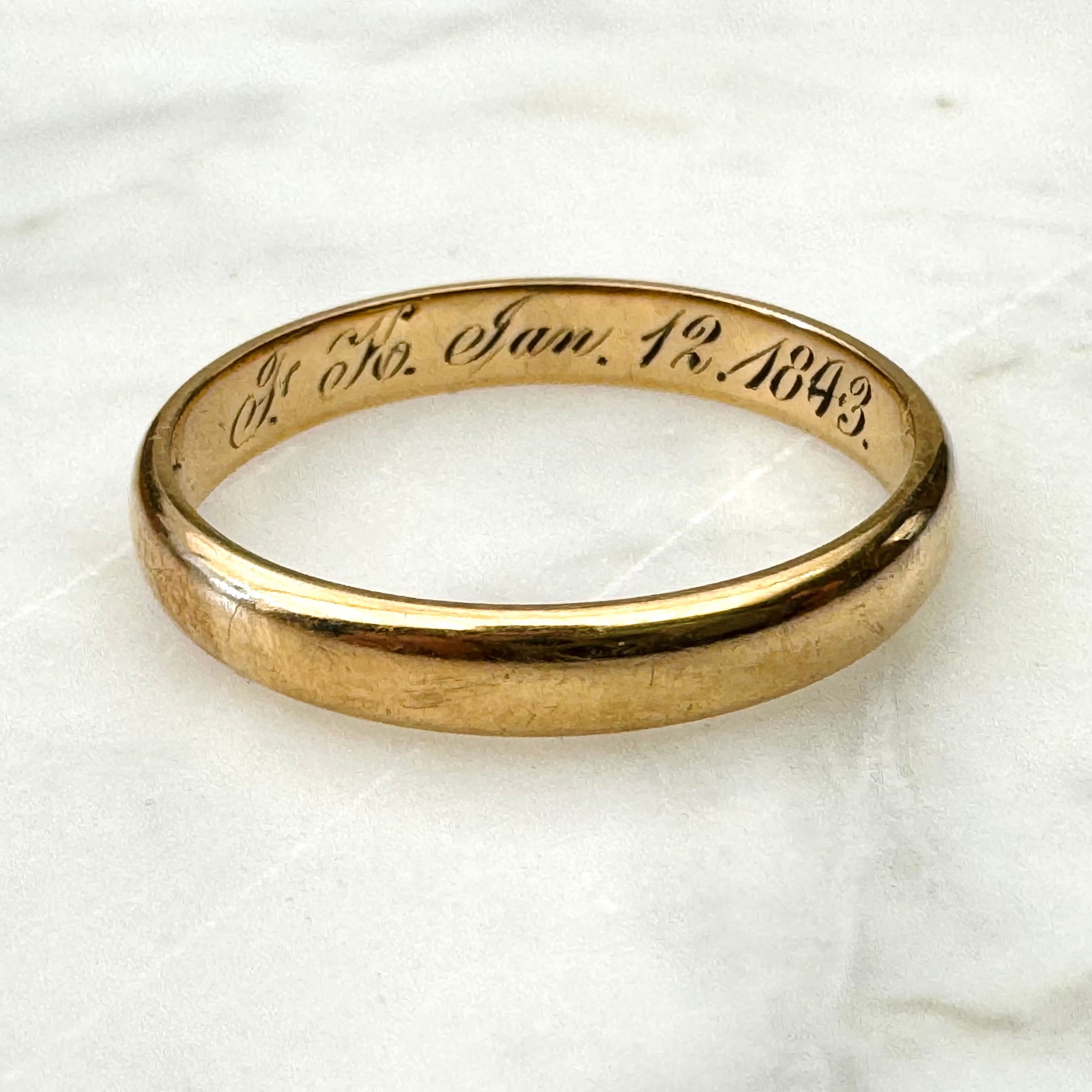 Antique Victorian Gold Wedding Band