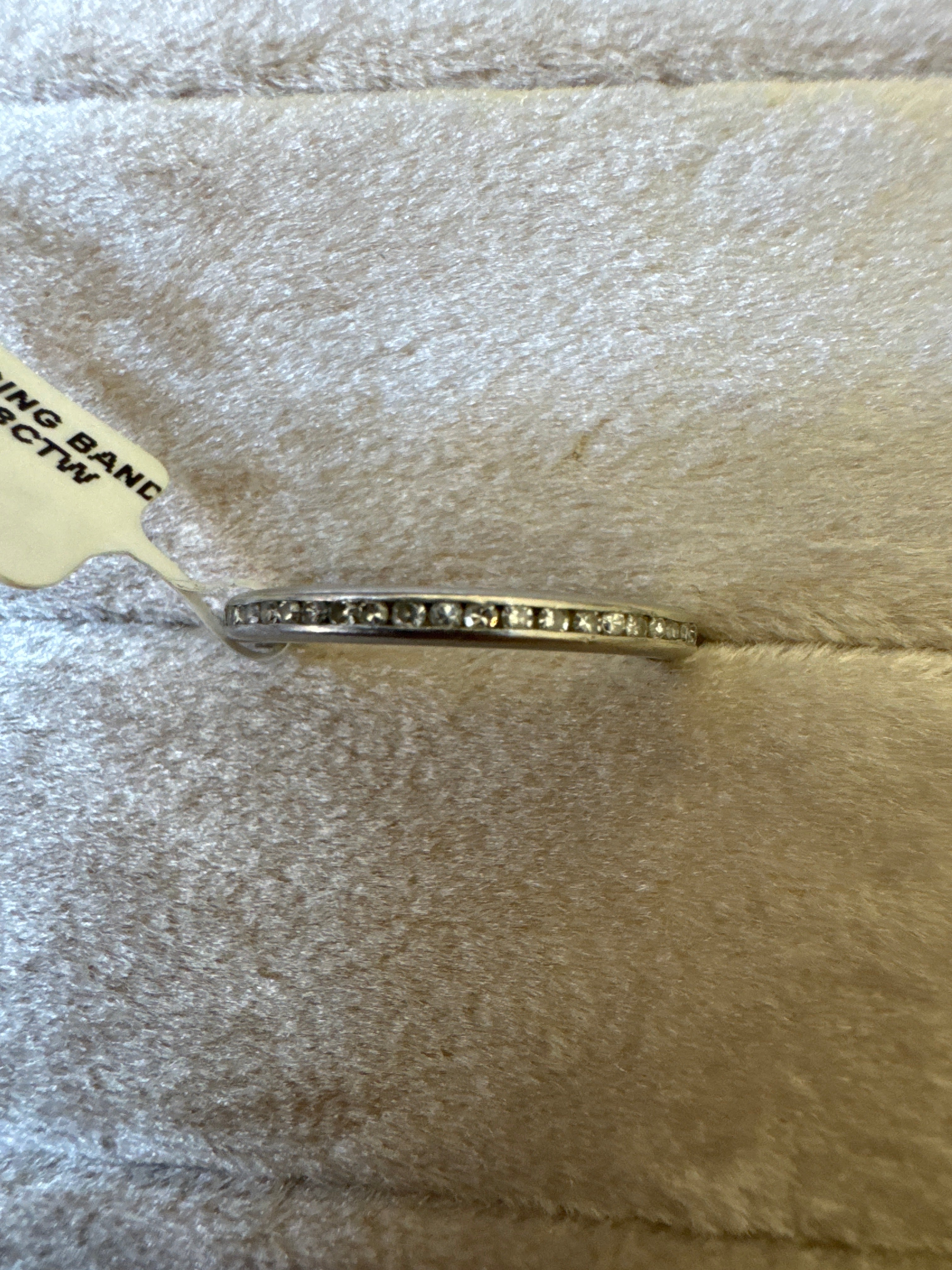 Eternity band 56 single cut diamonds .28ctw platinum  46182