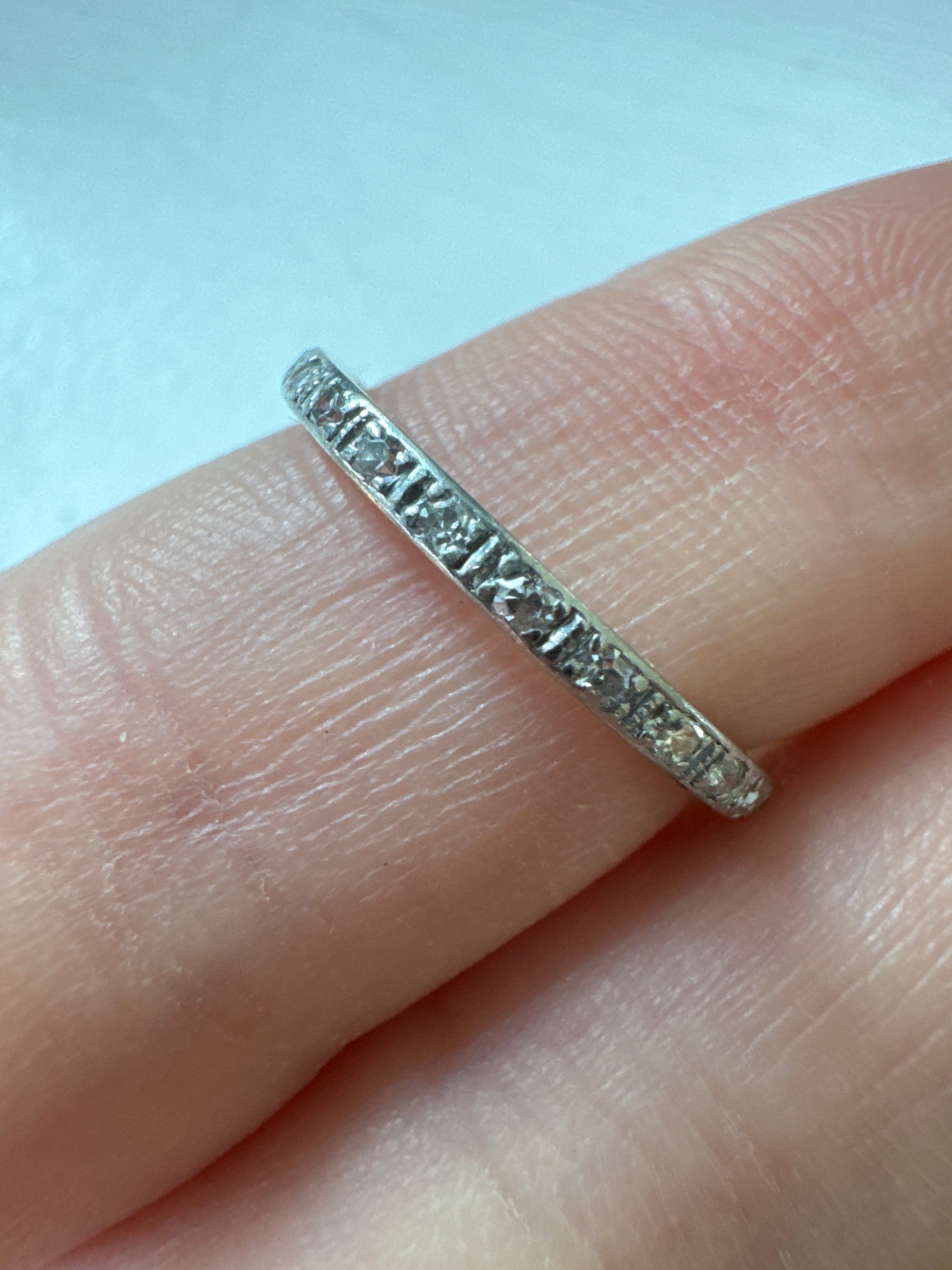 Platinum eternity band c.1920 46214