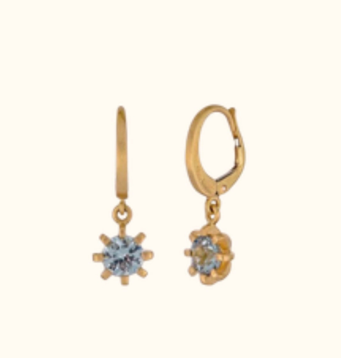 Elva heirloom Stella pendant earrings 18k gold drops 46026