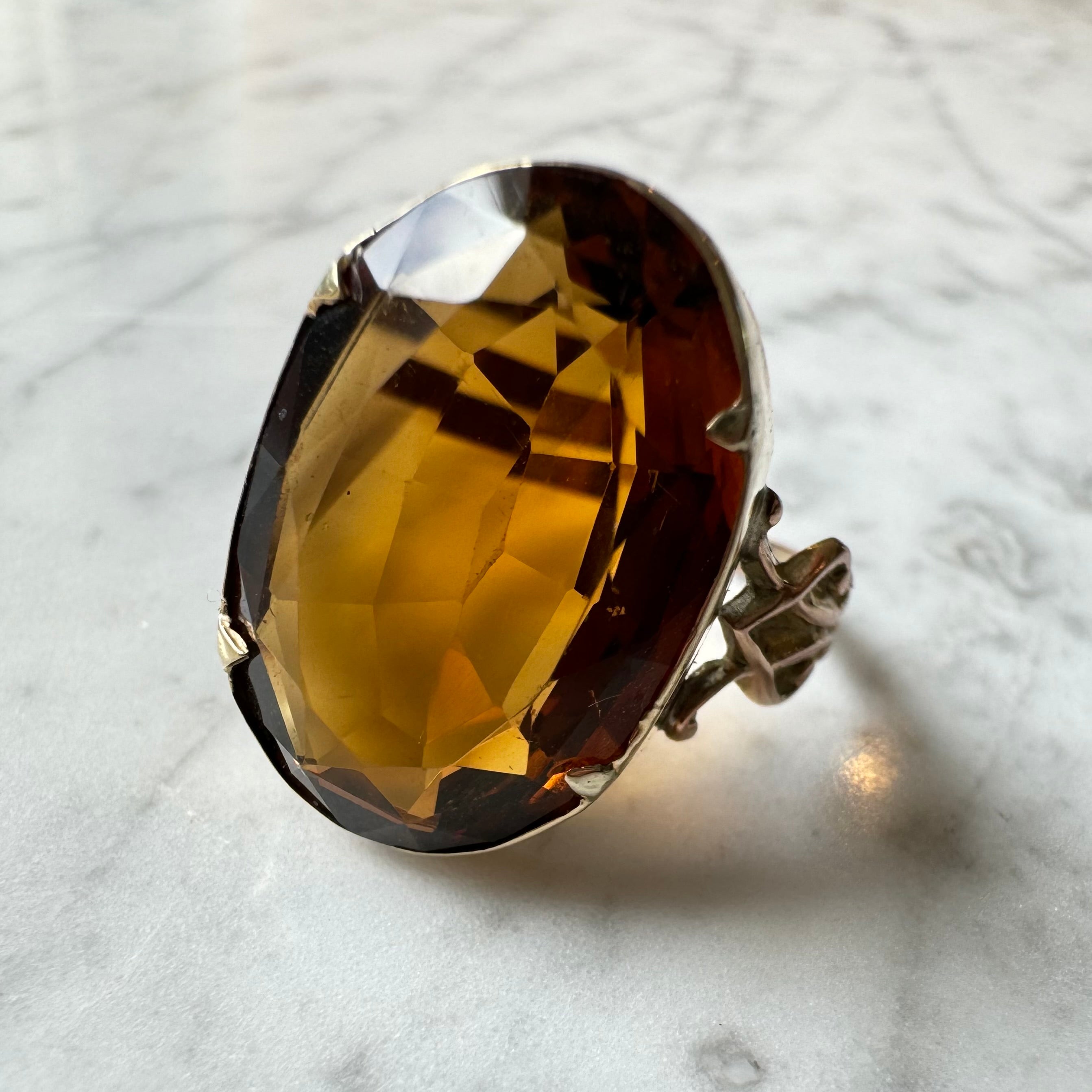 Whiskey Citrine Ring