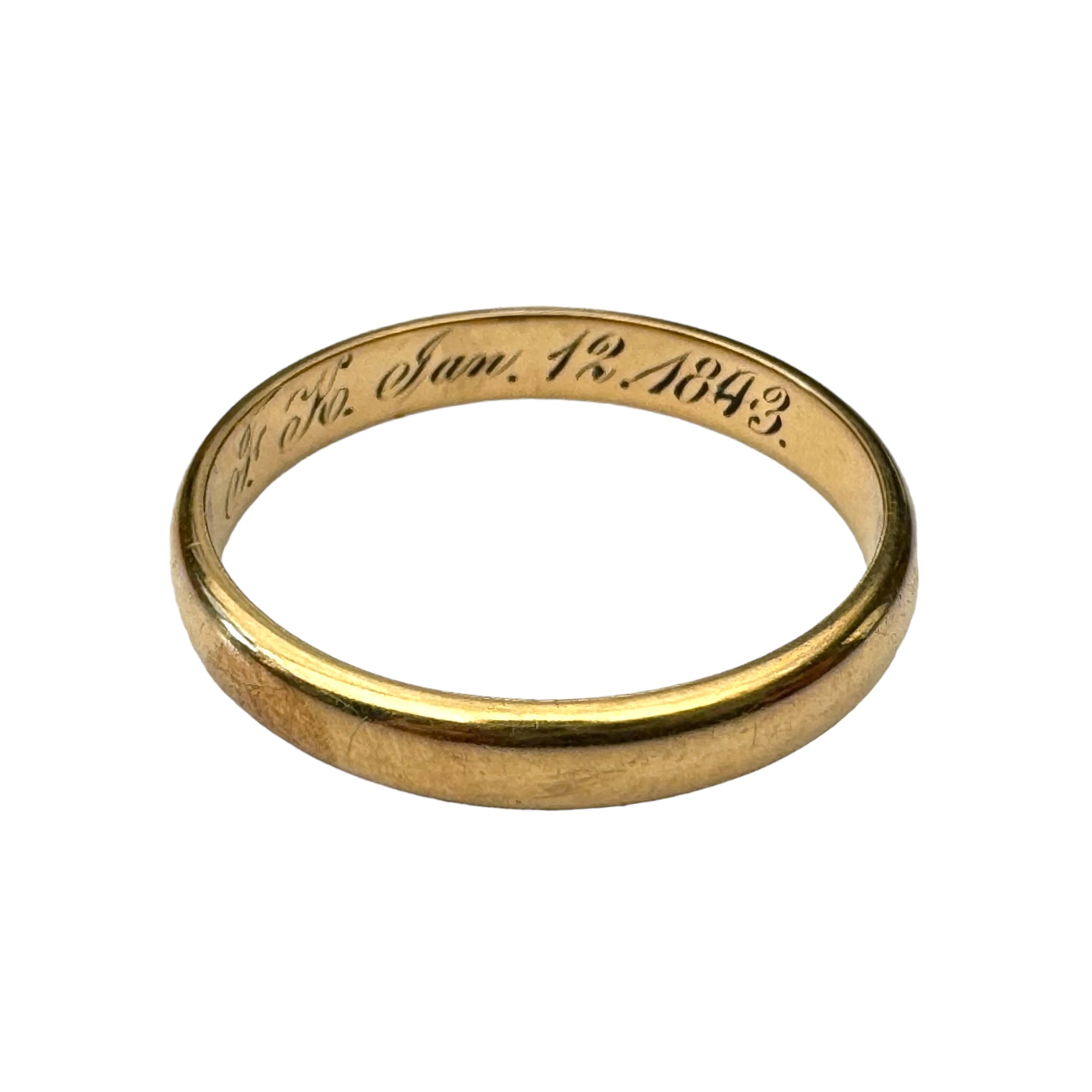 Antique Victorian Gold Wedding Band