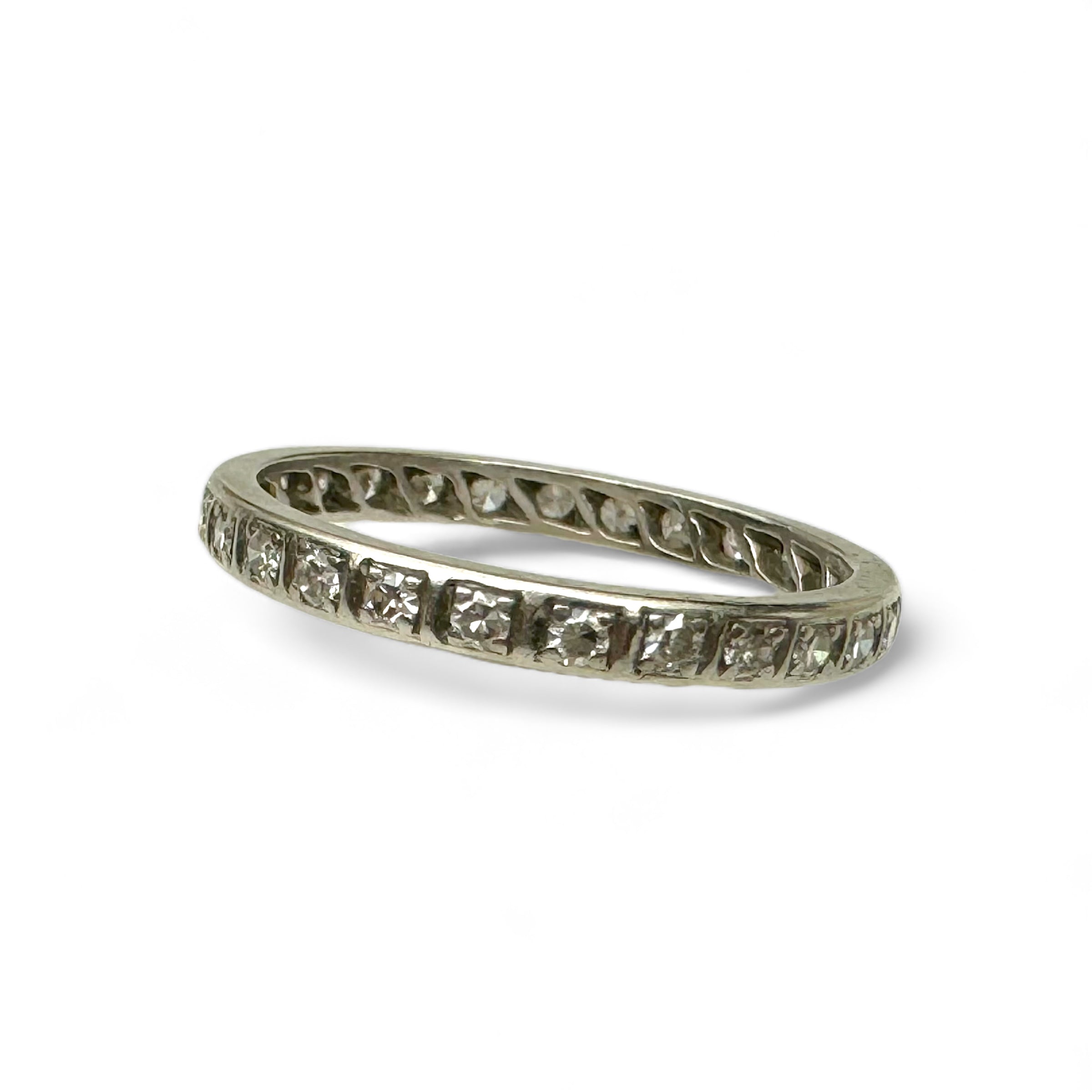 Art Deco platinum eternity band