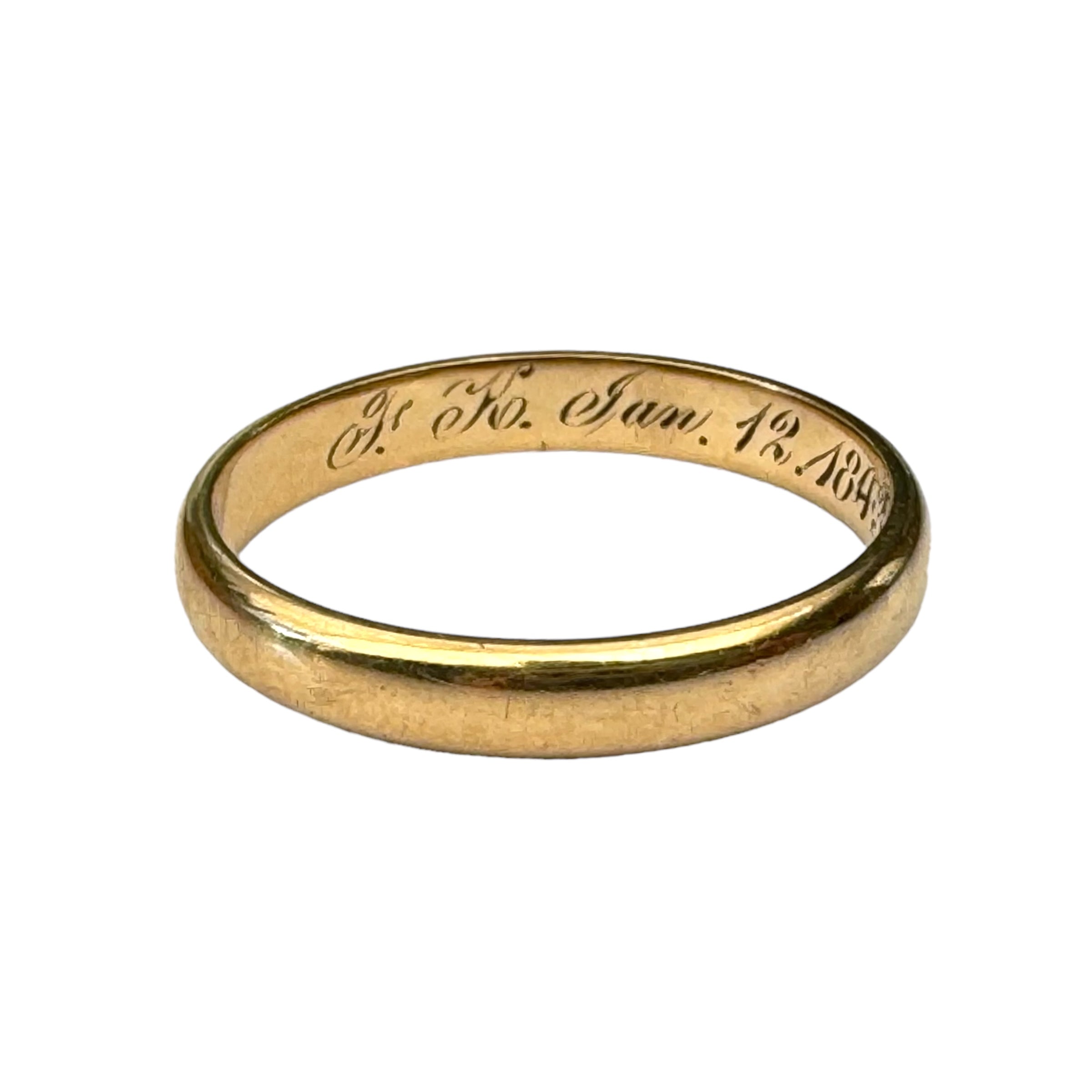 Antique Victorian Gold Wedding Band