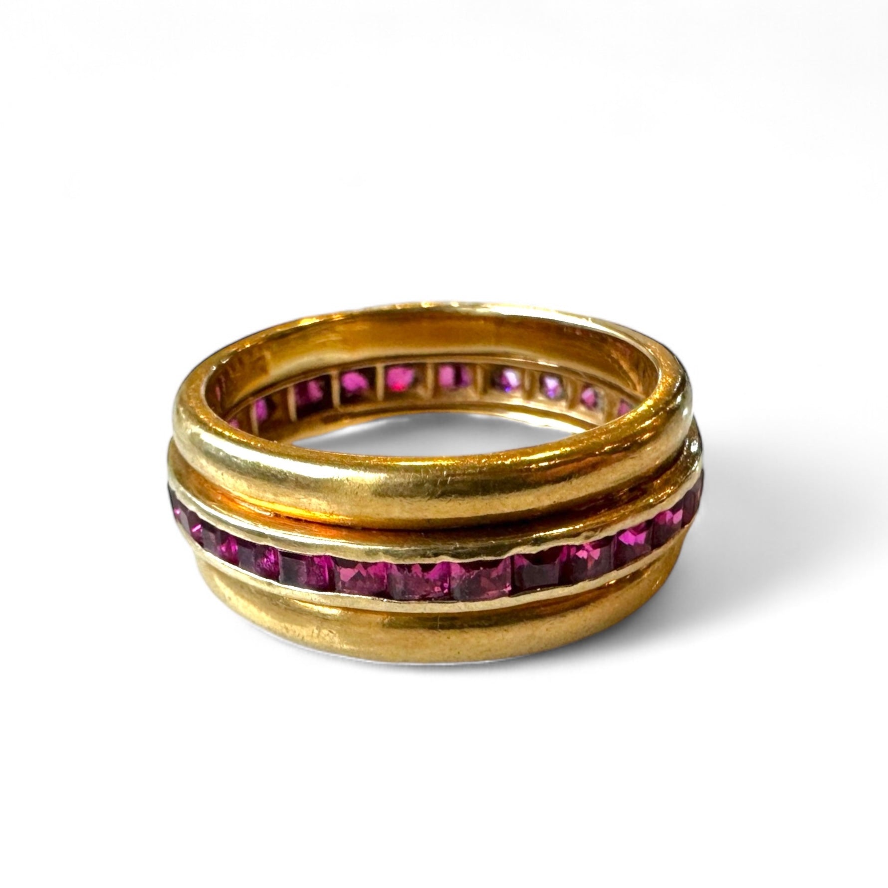 Ruby 18k gold Eternity Band